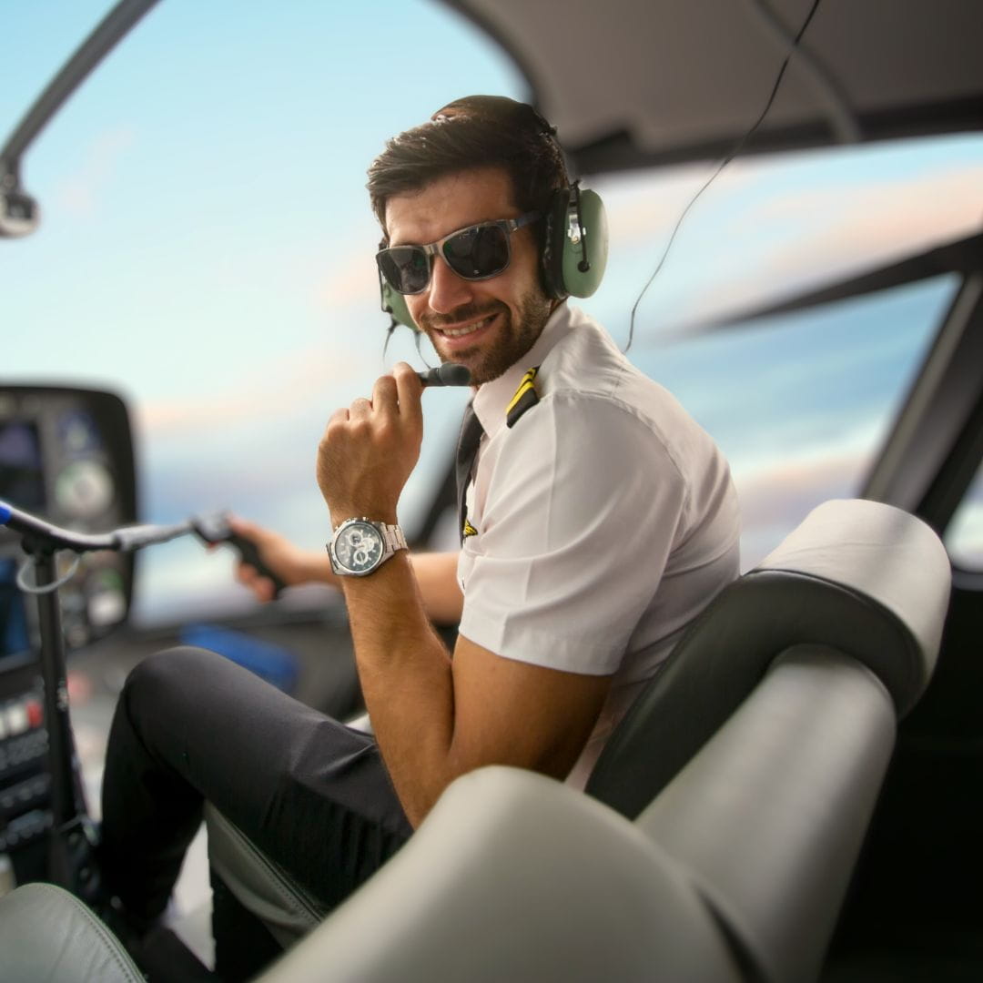 Light private jet on the tarmac ready for a short-haul air taxi charter flight.